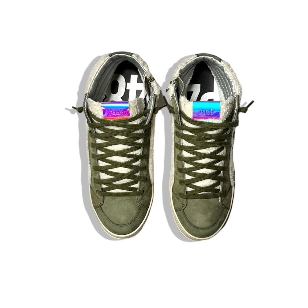 Anthropologie x P448 Skate High-Top Nubuck Sherpa Sneakers $325 Sz 40 - Picture 14 of 15